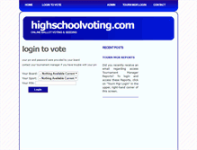 Tablet Screenshot of highschoolvoting.com